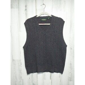 Hill & Archer Men's Wool Blend V-Neck Sweater Vest X-Large